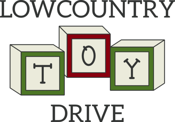 Lowcountry Toy Drive partial logo of of name and children blocks